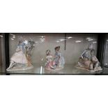 3 Lladro Nao figurines