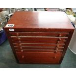 Small coin collectors cabinet