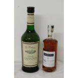 Small bottle of Martel Cognac & bottle of Calvados