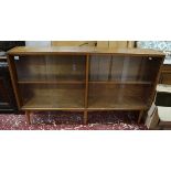 Mid century glazed bookcase - Possibly Heals of London - W=153cm H=90cm D=29cm