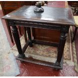 Early French walnut side table - W=78cm H=83cm D=58cm