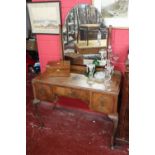 Walnut dressing table