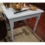 Painted pine kitchen table