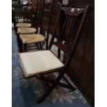 Early spindle back folding chair