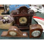 3 mantle clocks