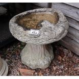 Stone bird bath - H=38cm