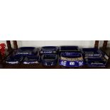 9 blue pub ashtrays