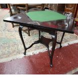 Victorian envelope card table