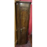 Small & tall oak corner cupboard - H=131cm