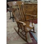 Beech rocking chair