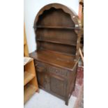 Oak dome top dresser - W=94cm H=172cm D=43cm