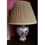 Oriental ginger jar table lamp