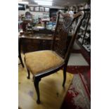 Pretty mahogany single chair