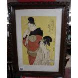 Chinese print - 2 ladies