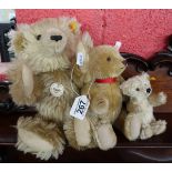 3 Steiff teddies