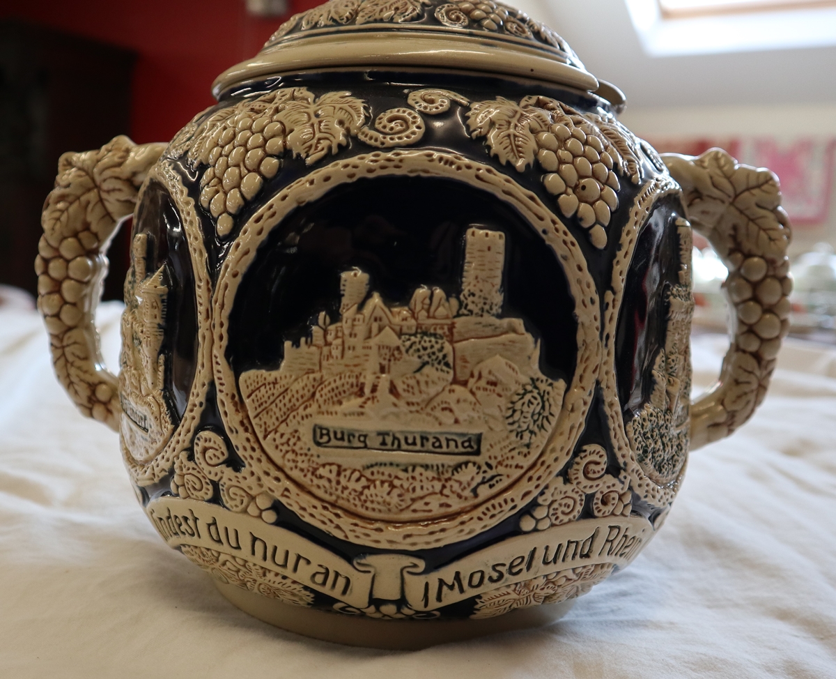 German 2 handled mulled wine urn - Approx H: 31cm - Bild 2 aus 7
