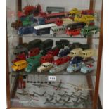 Large collection of vintage diecast vehicles, mostly Dinky