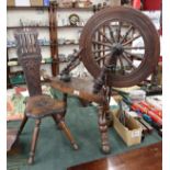 Spinning wheel & Welsh spinning chair
