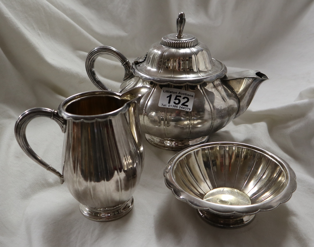 White metal tea set by WMF