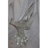 Murano glass bird - Approx H: 37cm