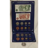 GB pre-decimal currency & 2005 £5 proof