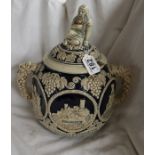 German 2 handled mulled wine urn - Approx H: 31cm