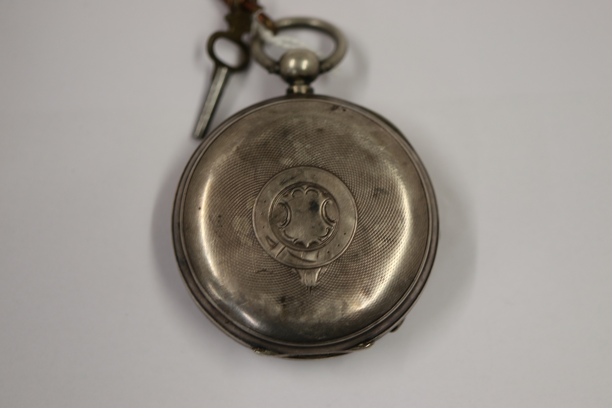 Silver fob watch - Image 4 of 7