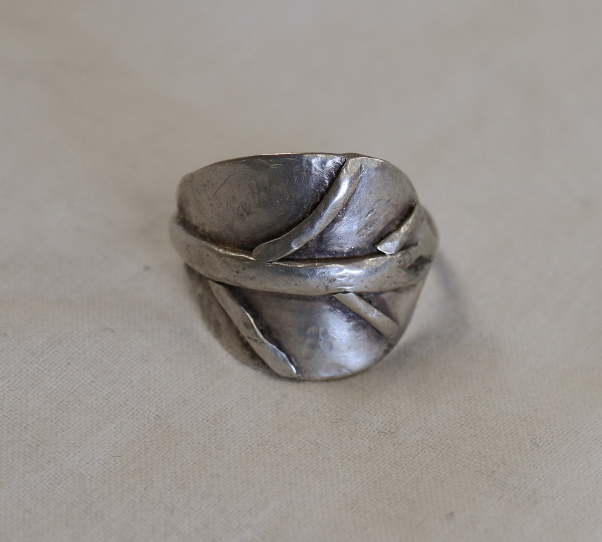 Handmade silver ring