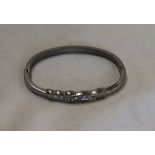 White metal bracelet