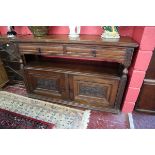 Carved oak serving buffet