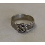 Handmade silver ring