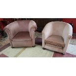Antique his and hers tub chairs