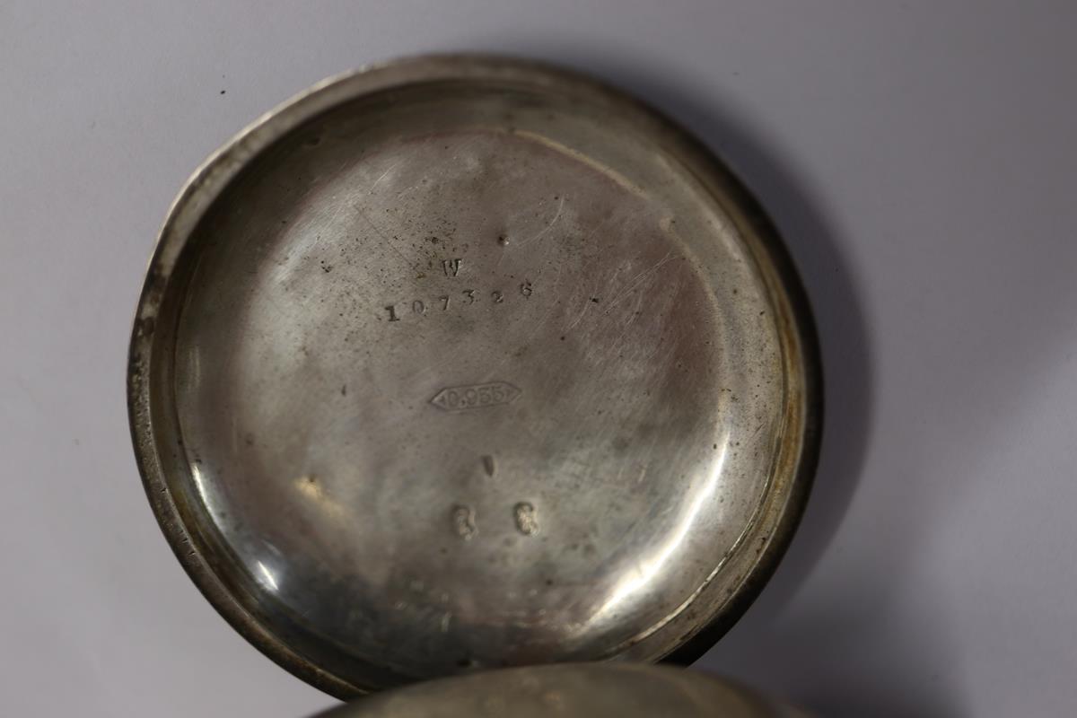 Silver fob watch - Image 7 of 7