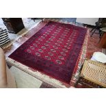 Red & blue Persian rug