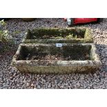 Pair of stone troughs