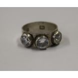 Handmade silver ring