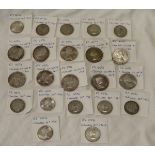 Coins - Canada - 10 x silver dollars and 12 x 50c coins