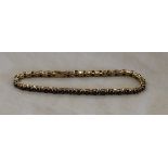 Gold sapphire & diamond bracelet