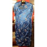 Chinese blue silk dress