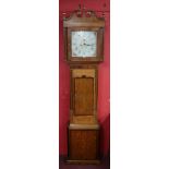 Georgian long cased clock with 8 day movement in good order - Approx H: 225cm