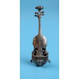 Silver model of a cello