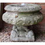 Stone urn / planter - Approx H: 45cm