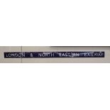 Enamel sign - London & North Eastern Railway - Approx: 259cm x 15cm
