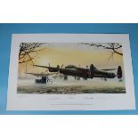 RAF Print - Lancaster at the Ready by Philip West - L/E print 5 of 100 signed by the artist & RAF