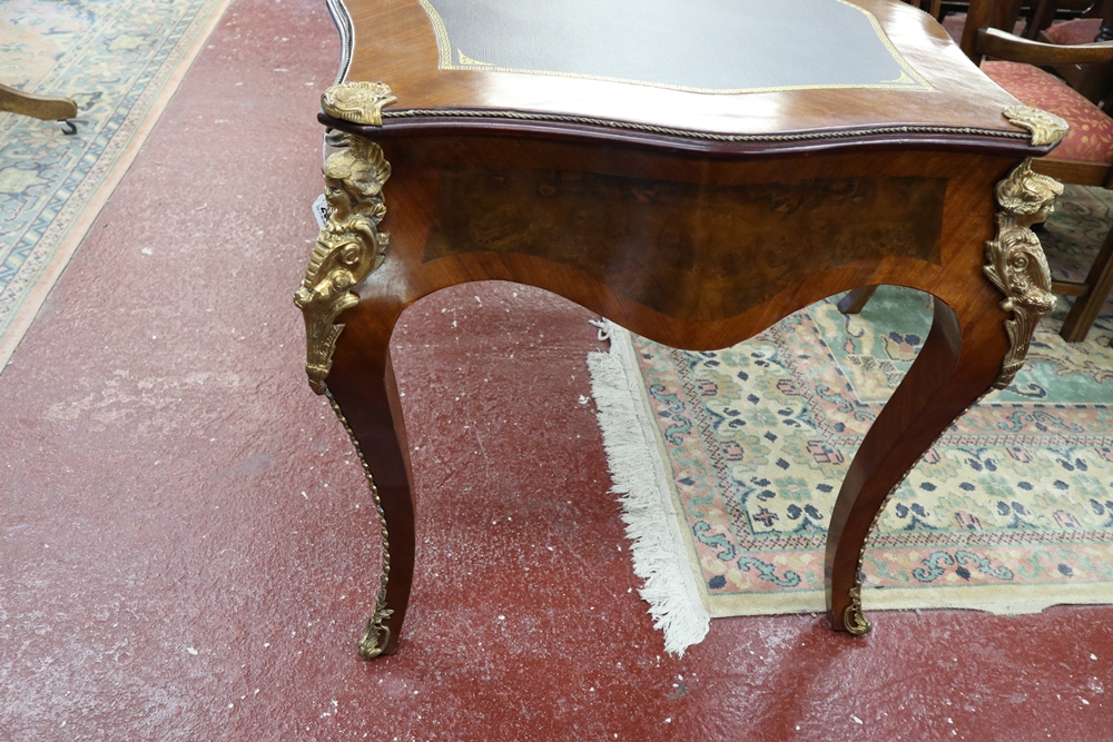 French Kingwood & ormolu mounted writing table - Approx L: 159cm x W: 80cm x H: 82cm - Image 9 of 15