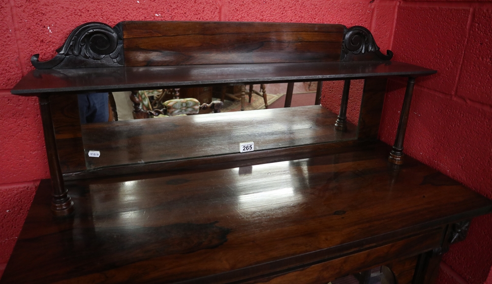 Rosewood chiffonier with mirrors - Approx W: 98cm x D: 40.5cm x H: 130cm - Image 5 of 5