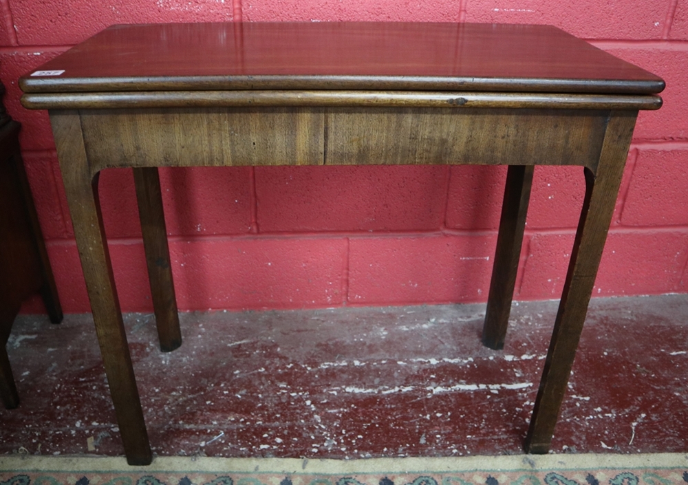 Georgian mahogany concertina card table - Image 3 of 6