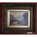 Small oil - Loch Lubnaig - Approx image size W: 19cm x H: 13.5cm