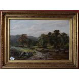 Oil signed A Gingell - River scene - Approx image size W: 60cm x H: 40cm