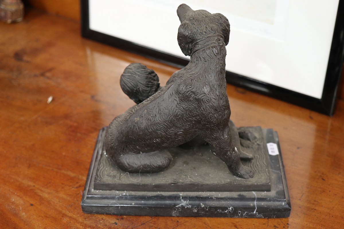 Figure - Child & Dog - Approx H: 23cm - Image 4 of 5